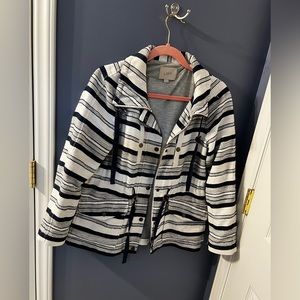 Loft jacket xs blue & white stripes